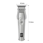 Kemei KM-5207 Tondeuse Rechargeable Écran LCD Batterie 2000 mAh 7200 Tr/min