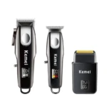 Kemei KM-8531 – Kit tondeuse cheveux et barbe 3 en 1 rechargeable sans fil écran LCD Tondeuse multifonction Tondeuse professionnelle