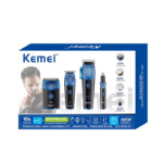 Kemei KM-8534 – Kit tondeuse multifonction 4 en 1 sans fil rechargeable 8W batterie 2000 mAh Tondeuse multifonction Tondeuse professionnelle