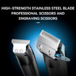 Kemei KM-8534 – Kit tondeuse multifonction 4 en 1 sans fil rechargeable 8W batterie 2000 mAh Tondeuse multifonction Tondeuse professionnelle