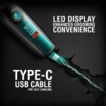 VGR V-195 – Tondeuse professionnelle salon série avec moteur 9000 RPM et batterie 2500 mAh