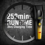 VGR V-195 – Tondeuse professionnelle salon série avec moteur 9000 RPM et batterie 2500 mAh