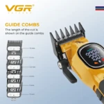 VGR V-886C tondeuse pro sans fil batterie 3200 mAh affichage LED tondeuse vgr