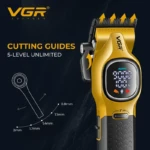 VGR V-886C tondeuse pro sans fil batterie 3200 mAh affichage LED tondeuse vgr