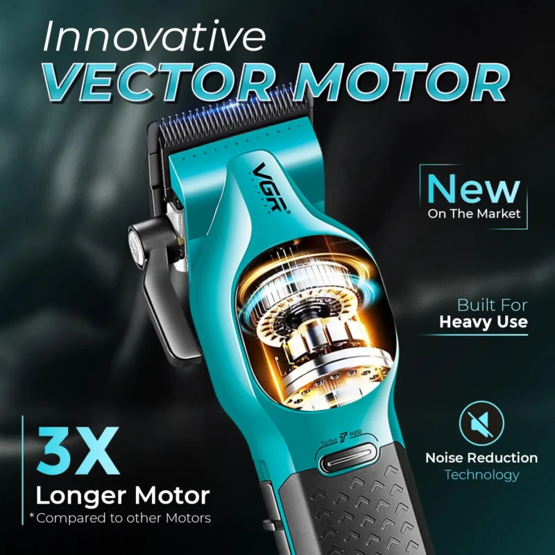 VGR V-886C tondeuse pro sans fil batterie 3200 mAh affichage LED tondeuse vgr
