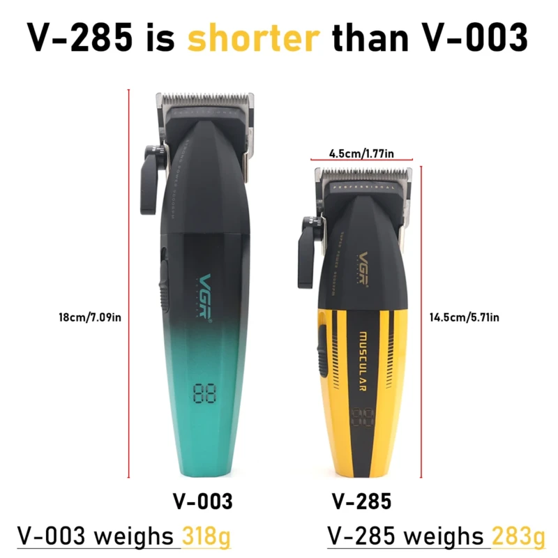 VGR V-937 – Tondeuse professionnelle avec bras levier tondeuse dégradé – cheveux & barbe rechargeable batterie 2000 mAh tondeuse avec levier tondeuse vgr