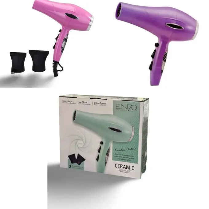 ENZO EN-8886 – Sèche-cheveux professionnel 2-en-1 multifonction séchoir enzo