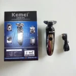Kemei KM-1524 – Rasoir électrique rotatif 3 têtes sans fil étanche écran LCD batterie 1000 mAh Rasoir électrique rotatif Rasoir électrique rotatif 3 têtes