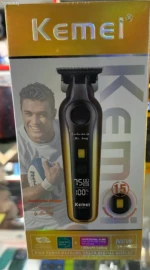 Kemei KM-1583 – Tondeuse professionnelle sans fil cheveux et barbe batterie 1500 mAh autonomie longue