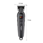 Kemei KM-1681 Tondeuse Cheveux Barbe Rechargeable Écran LCD – noir