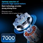 Kemei KM-1681 Tondeuse Cheveux Barbe Rechargeable Écran LCD – noir