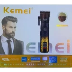 KEMEI KM-1782 Tondeuse Cheveux et Barbe 9000RPM Batterie 2600 mAh tondeuse avec levier Tondeuse professionnelle