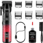 KEMEI KM-1782 Tondeuse Cheveux et Barbe 9000RPM Batterie 2600 mAh tondeuse avec levier Tondeuse professionnelle