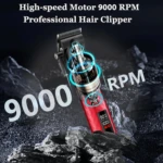 KEMEI KM-1782 Tondeuse Cheveux et Barbe 9000RPM Batterie 2600 mAh tondeuse avec levier Tondeuse professionnelle