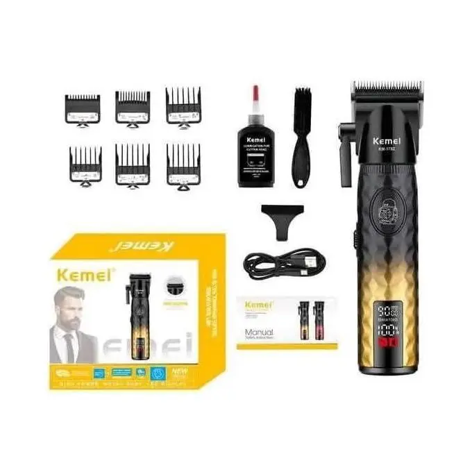 KEMEI KM-1782 Tondeuse Cheveux et Barbe 9000RPM Batterie 2600 mAh tondeuse avec levier Tondeuse professionnelle