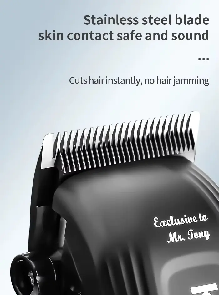 Kemei KM-1797 – Tondeuse professionnelle sans fil cheveux et barbe 5W batterie 2000 mAh écran LCD tondeuse avec levier