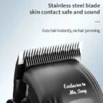 Kemei KM-1797 – Tondeuse professionnelle sans fil cheveux et barbe 5W batterie 2000 mAh écran LCD tondeuse avec levier