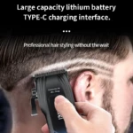 Kemei KM-1797 – Tondeuse professionnelle sans fil cheveux et barbe 5W batterie 2000 mAh écran LCD tondeuse avec levier