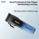 Kemei KM-1797 – Tondeuse professionnelle sans fil cheveux et barbe 5W batterie 2000 mAh écran LCD tondeuse avec levier