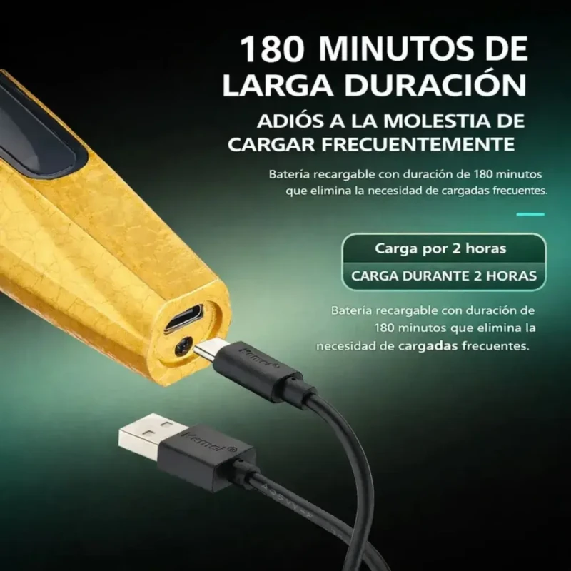 KEMEI KM-1819 Tondeuse Pro avec levier Cheveux et Barbe 7000 Tr/min 1200 mAh – tondeuse avec levier