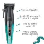 KEMEI KM-1819 Tondeuse Pro avec levier Cheveux et Barbe 7000 Tr/min 1200 mAh – tondeuse avec levier