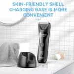 Kemei Km-1849 Tondeuse corporelle électrique sans fil de haute qualité pour hommes, étanche, pour la zone intime tondeuse zone intime