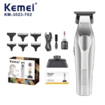 Kemei KM-3023-702 Tondeuse à Cheveux sans Fil Professionnelle avec Lame Revêtue DLC en Métal Véritable, Moteur 9000 tr/min