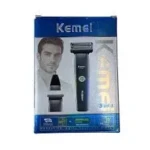 Kemei KM‑1260 – Tondeuse Électrique 3en 1 Sans Fil Rechargeable | , USB,