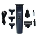 Kemei KM‑1260 – Tondeuse Électrique 3en 1 Sans Fil Rechargeable | , USB,