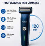 Kemei KM‑1260 – Tondeuse Électrique 3en 1 Sans Fil Rechargeable | , USB, Tondeuse multifonction