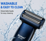 Kemei KM‑1260 – Tondeuse Électrique 3en 1 Sans Fil Rechargeable | , USB, Tondeuse multifonction