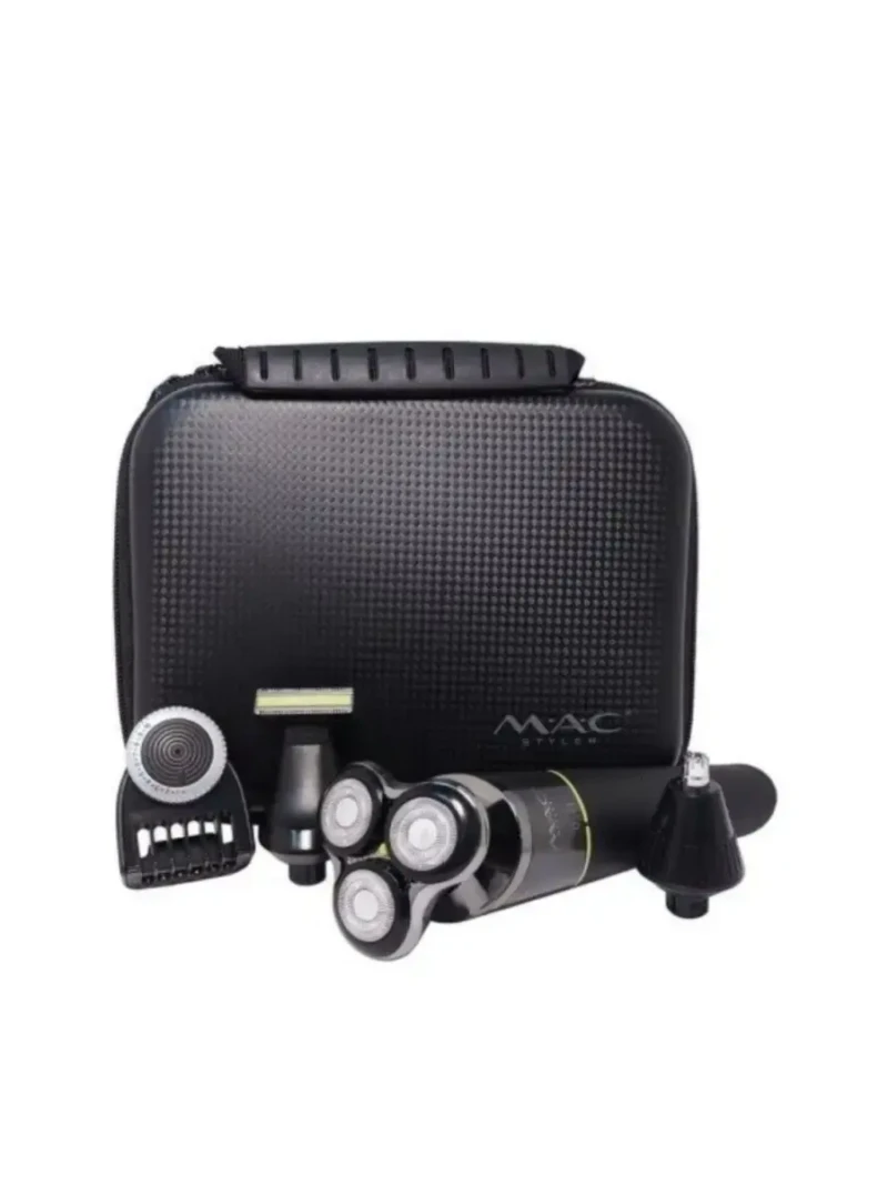 MAC MC-8819 – Rasoir Électrique Rotatif 4 Têtes Rechargeable rasoir 4 boules Rasoir Électrique mac