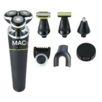 MAC MC-8819 – Rasoir Électrique Rotatif 4 Têtes Rechargeable rasoir 4 boules Rasoir Électrique mac