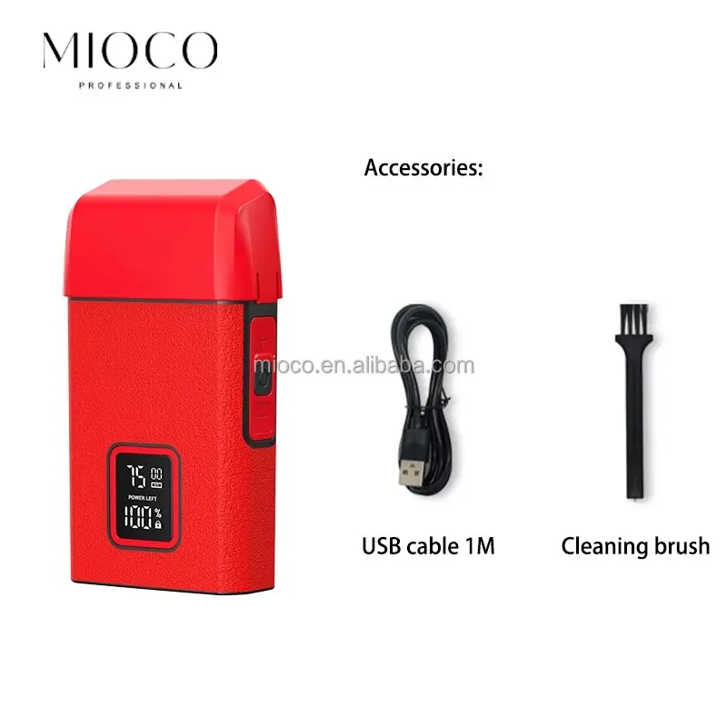 MIOCO M7050 – Rasoir Électrique Professionnel 8500 RPM Batterie 1300 mAh – bleu rasoir mioco