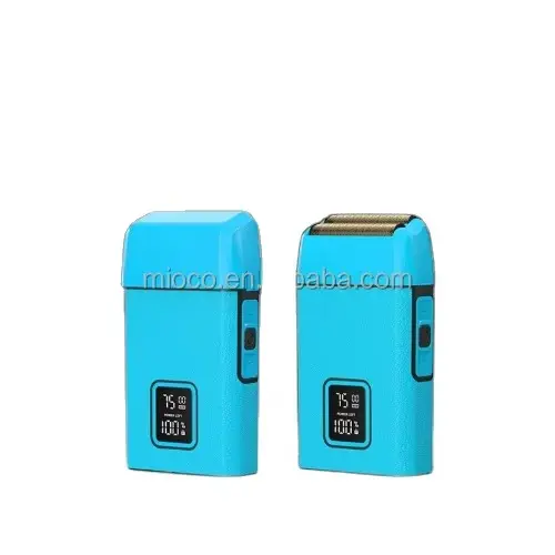 MIOCO M7050 – Rasoir Électrique Professionnel 8500 RPM Batterie 1300 mAh – bleu rasoir mioco