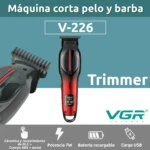 VGR V-226 – Tondeuse de finition professionnelle sans fil 7W batterie 2500 mAh Tondeuse professionnelle tondeuse vgr