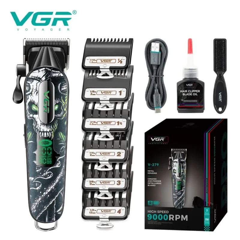 VGR V-279 tondeuse sans fil avec bras – moteur 9000 tr/min batterie 2500 mAh tondeuse avec levier Tondeuse professionnelle