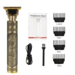 Vintage T9 tondeuse pro pour barbe et cheveux batterie 1200 mAh rechargeable par USB doré gold tondeuse bon prix