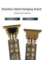 Vintage T9 tondeuse pro pour barbe et cheveux batterie 1200 mAh rechargeable par USB doré gold tondeuse bon prix