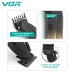 VGR V-003 pack tondeuse à cheveux professionnel affichage numérique tondeuse pour hommes double tondeuse tondeuse avec levier