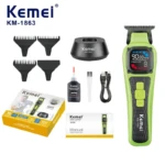 KEMEI KM-1863 – Tondeuse Professionnelle 9000 RPM Affichage LCD Batterie 2500 mAh