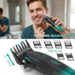 VGR V-003 – Tondeuse Professionnelle 9000 RPM Affichage Numérique Batterie 2500 mAh double tondeuse tondeuse avec levier
