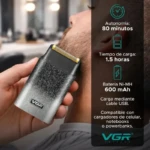 VGR V-326 – Rasoir Électrique Professionnel IPX6 Affichage Numérique (Beard Shaver) rasoir électrique vgr