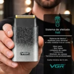 VGR V-326 – Rasoir Électrique Professionnel IPX6 Affichage Numérique (Beard Shaver) rasoir électrique vgr
