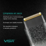 VGR V-326 – Rasoir Électrique Professionnel IPX6 Affichage Numérique (Beard Shaver) rasoir électrique vgr