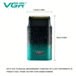 VGR V-326 – Rasoir Électrique Professionnel IPX6 Affichage Numérique (Beard Shaver) rasoir électrique vgr