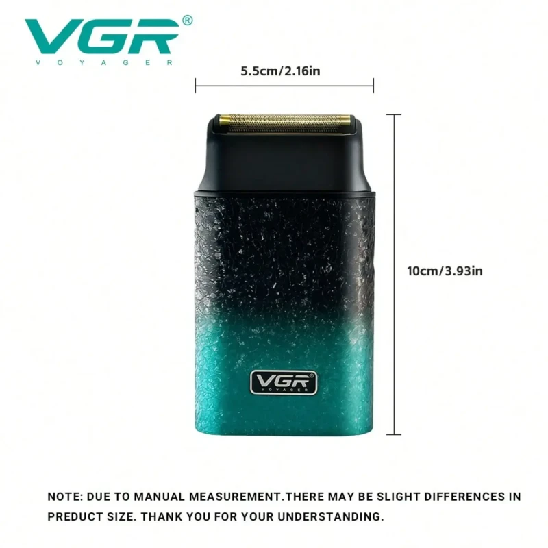 VGR V-326 – Rasoir Électrique Professionnel IPX6 Affichage Numérique (Beard Shaver) rasoir électrique vgr