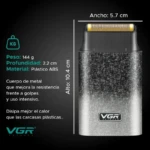 VGR V-326 – Rasoir Électrique Professionnel IPX6 Affichage Numérique (Beard Shaver) rasoir électrique vgr