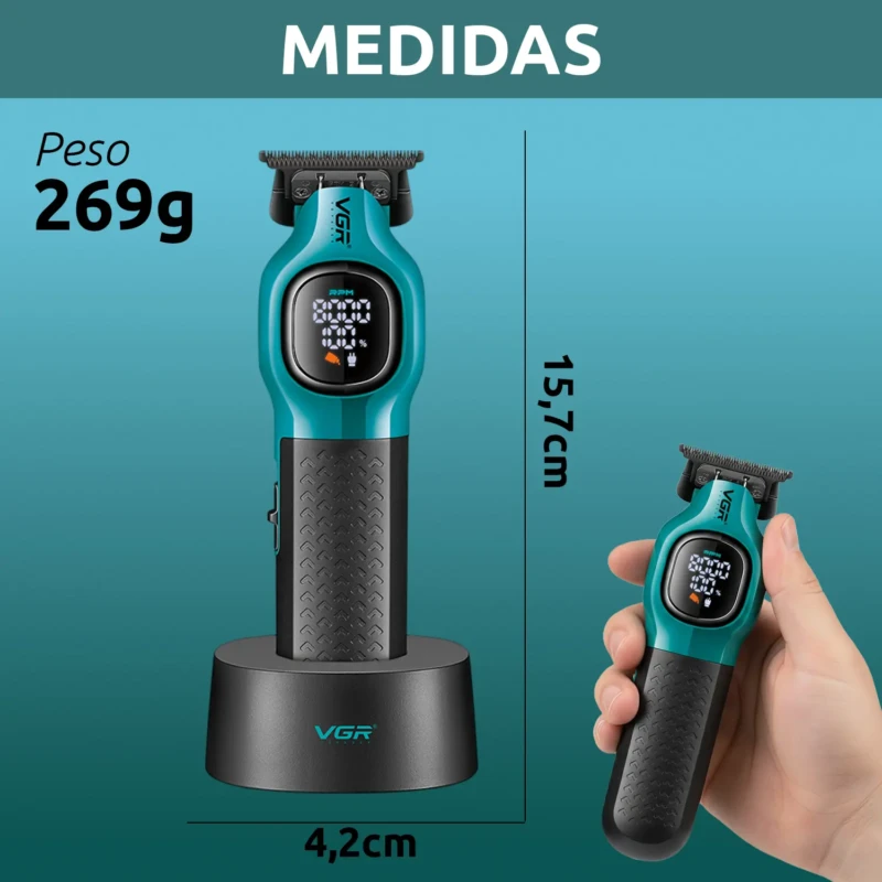 VGR V-886T – Tondeuse Professionnelle T-Blade 8000 RPM Batterie 1600 mAh Tondeuse professionnelle tondeuse vgr