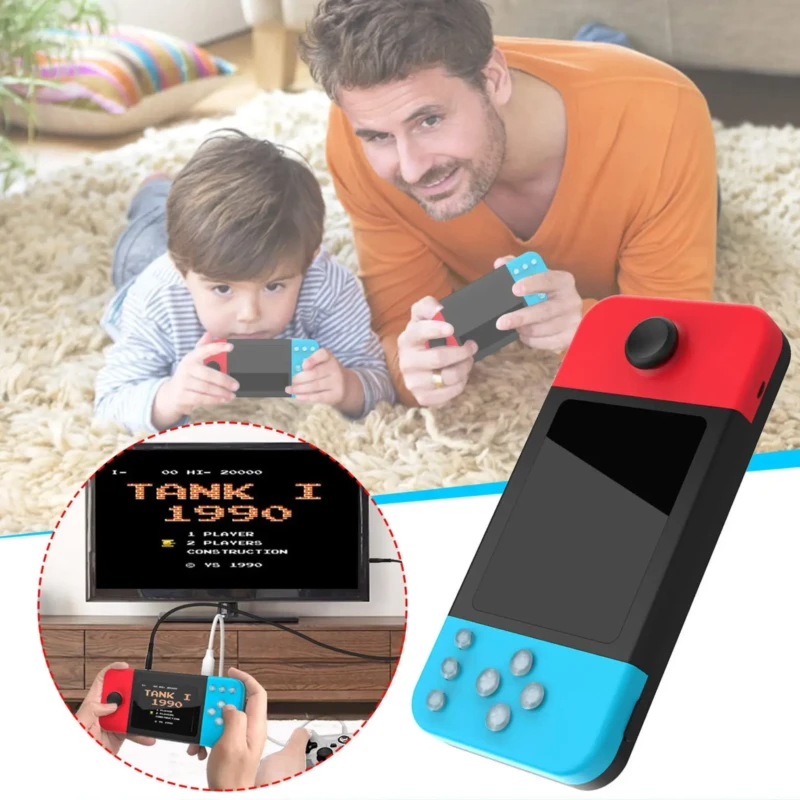 Console Portable D20 500 in 1 – Console de Jeux Rétro Portable avec Double Manette Console Portable Game Stick